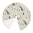 thumbnail image 3 of Salouo German Shepherd Dog Christmas Tree Skirt 48" Farmhouse Christmas Decorations Snowman Xmas Tree Skirt Tree Mat for Holiday Party Decor, 3 of 8