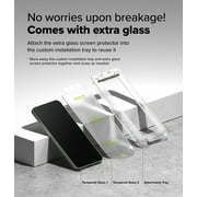 Ringke Easy Slide Tempered Glass for Galaxy S25, Easy Installation 9H Hardness Shatterproof HD Screen Protector