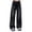 Black, variant on ClodeEU Women's High Waist Wide Leg Jeans, Baggy Denim Jeans ,Trendy Casual Vintage Boyfriend Jeans Black,Womens Plus XXXXL