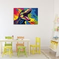 thumbnail image 3 of Stupell Industries Contemporary Brightly Colored Dinosaur Canvas Art, 30 x 20, by Creative Studio, 3 of 8