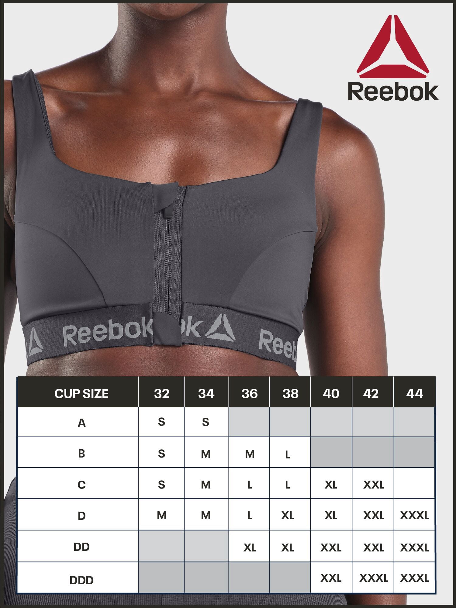 Reebok Women’s Pro-Series High Impact Sports Bra, Size S - 3XL