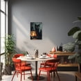 thumbnail image 3 of ZHONGYUTONG Black Cat Canvas Wall Art Black Cat Picture Skeleton Skull Print Halloween Painting for Living Room Decor Framed (12.00" x 18.00"), 3 of 5