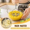 thumbnail image 6 of Potato Masher, 2025 New Stainless Steel Mashed Potato Masher Ricer, Professional Integrated Masher Kitchen Tool for Avocado Bean Food Vegetables Fruits (style-A), 6 of 8