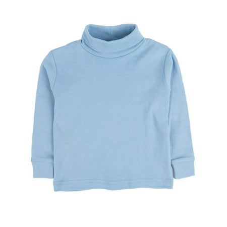 Leveret Solid Turtleneck 100% Cotton (2 Toddler, Light Blue)