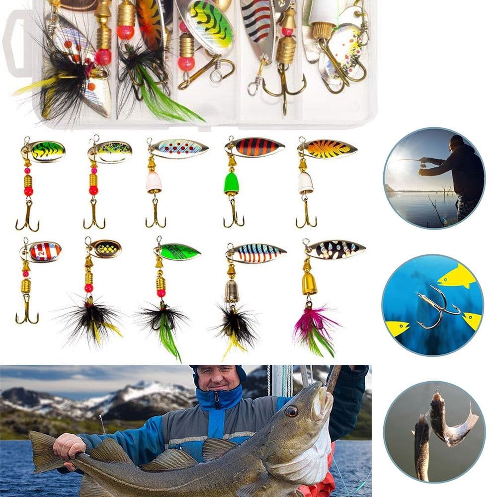 ,Fish Lures,Trout Bobbers,Bait Tail,Freshwater or Saltwater Hard Bait for Bass Trout Perch Pike Fishing 3 PSC Fishing Gear Fishing Gifts for Men 