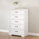 thumbnail image 5 of Sturdy 5-cajón blanca almacenamiento gabinete in mdf para dormitorio, closet, o oficina organization, 5 of 10