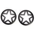 thumbnail image 2 of Aramox 2Pcs Car Front Fog Light Cover Protect Trim Black Pentagram Pattern Fit For   JK & Unlimited 2007-2017, 2 of 8