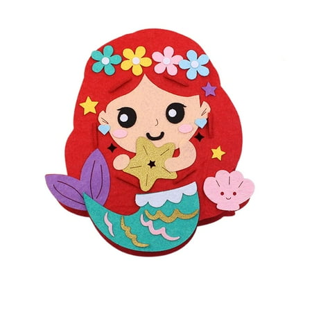 Party Supplies Chinese Cute Handmade Mid-Autumn Glowing Rabbit Lamp DIY Hanging Lamp Festival Lantern Animal Lantern RED MERMAID