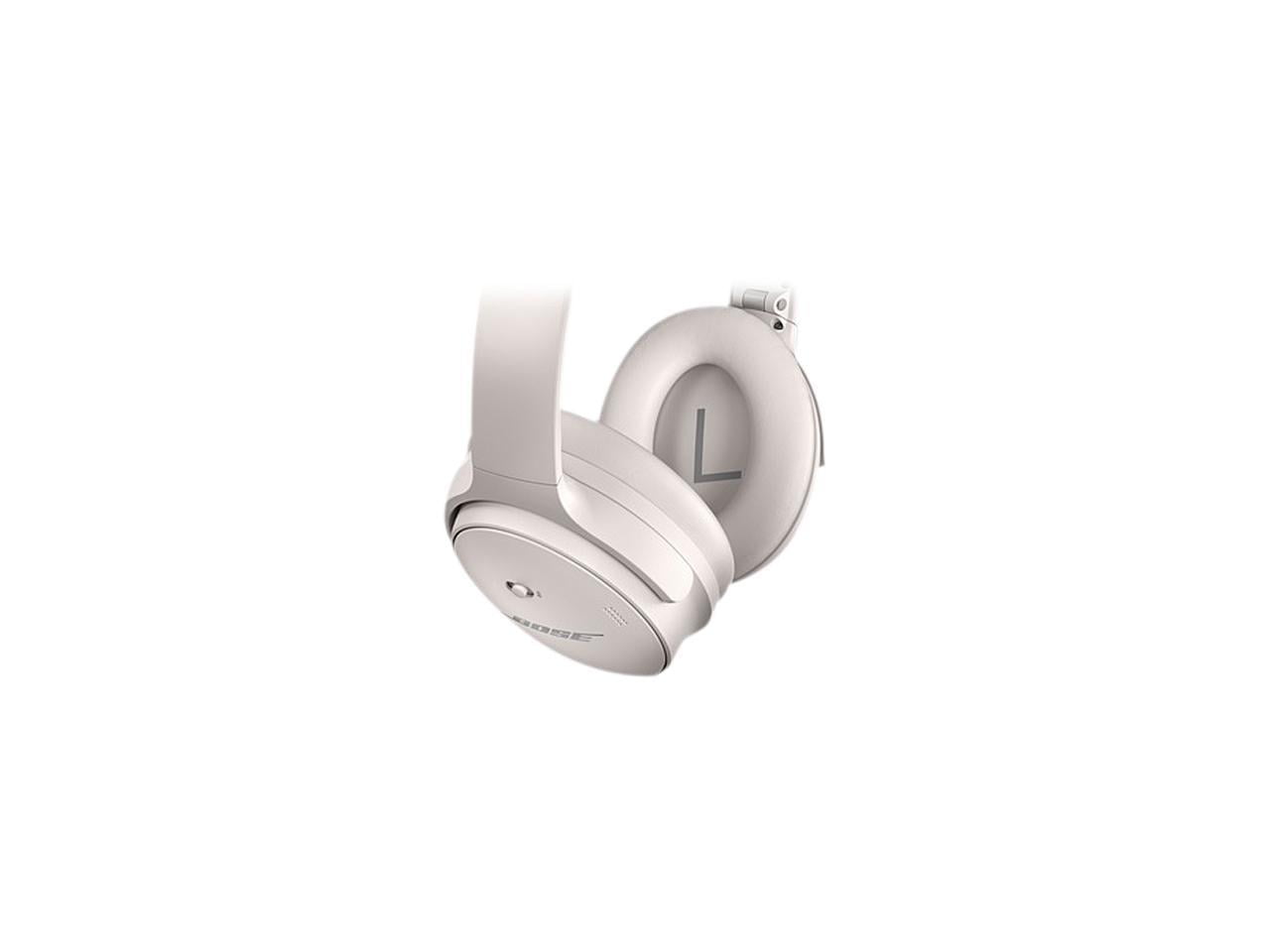 Bose QuietComfort 45 Headphones Noise Cancelling Over-Ear Wireless Bluetooth Earphones, White Smoke