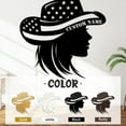 thumbnail image 5 of KAINSY Personalized Western Wall Decor Metal Signs, Rustic Cowgirl Silhouette, Cowboy Metal Name Sign Customized, Vintage Howdy Wall Art Gifts for Home Bedroom Speakeasy Decor Color02(10inches), 5 of 7
