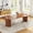 Only Dining Table, variant on Extendable Dining Table Set for 8, 45-105" Round Expandable Table with Slotted Base and 8 Upholstered Fabric Chairs, Modern Kitchen & Dining Room Set