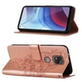 thumbnail image 5 of Moto G Play (2021) Case, Dteck Embossed Butterfly PU Leather Credit Card Slots Wallet Case with Hand Strap for Motorola Moto G Play 2021, Rosegold, 5 of 7