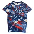 Papeey Mens Independence Day Shirt Tee Tops Plus Size Summer Big and Tall Patriotic Shirts Mens