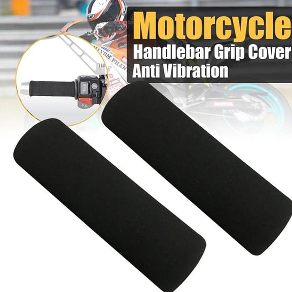 Motorbike Motorcycle Slip-On Foam Anti Vibration Comfort Cover Handlebar