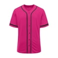 thumbnail image 7 of qolati Boys Girls Baseball T-Shirts Soft Summer Short Sleeve Button Down Shirts Loose Hip Hop Sport Shirt Tops for Kids Size 3-15 Years, 7 of 7