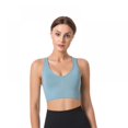 thumbnail image 2 of Womens Sports Bras - Cross Back Padded Wirefree Comfort Workout Bras for Yoga Fitness, 2 of 11