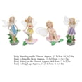 thumbnail image 2 of Sculpture de Fée, 4 Pcs/set Statue de Fée Elf Décoration Fille en Résine Statue de Fée Haut de Gamme, 2 of 14