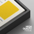 thumbnail image 4 of IDEA4WALL Framed Canvas Print Wall Art Set Mid-Century Colorful Color Block Stripes Abstract Shapes Minimalism Bohemian Decorative for Living Room, Bedroom, Office - 16"x24"x3 Black, 4 of 5