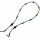 thumbnail image 3 of Elegante soporte para gafas con correa de cadena y cuentas para mujeres y hombres. Negro, 3 of 7