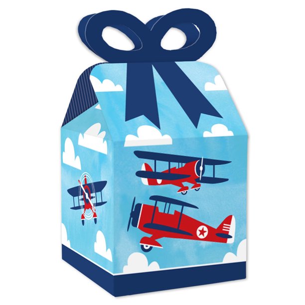 wallpapers Airplane Themed Gifts taking flight airplane square favor gift boxes vintage plane baby shower or birthday party bow boxes set of 12