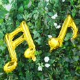 thumbnail image 2 of Efavormart 6 Pack Gold 16th & 8th Musical Notes Aluminum Foil Mylar Balloon For Wedding Party Decoration, 2 of 11