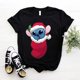 thumbnail image 3 of Camiseta divertida de Navidad Kawaii Lilo Stitch para mujer, camiseta de manga linda de Stitch, camiseta gráfica Y2k, camisetas de calle, camisetas para mujer, 3 of 5