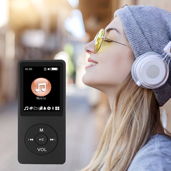 GJX 2026 New Mp3 Player Wireless,40 Hours Portable Hifi Sound Mp3 Music Player,8Gb 1.8 Inch Tft Screen Bluetooth Mp3 Player,Voice Recorder,E-Book,Supports Up to 64Gb Tf Card