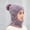 Purple, variant on UTSJKR 3 in 1 Winter Knitted Beanie Hat Face Neck Warmer Set for Women Girls Fleece Lining Ski Caps with Pompom Khaki