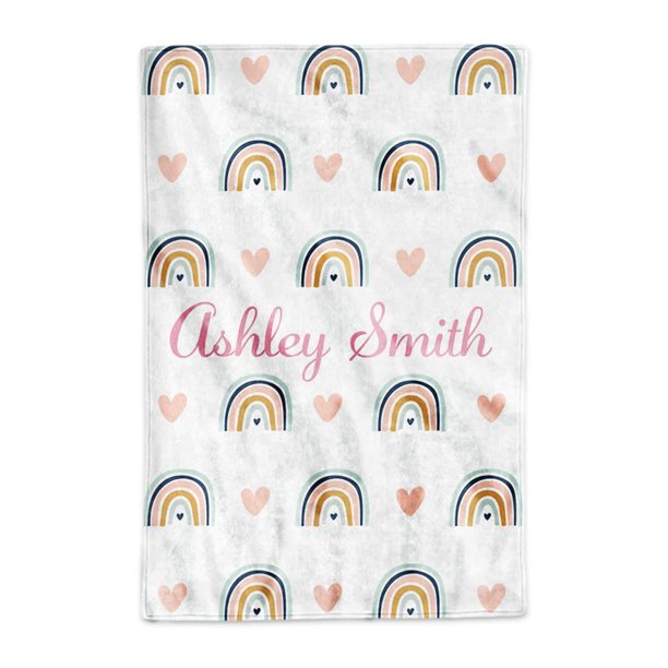 Personalized Blanket with Letter for Kids Boy Girl(Not Custome Kid's Name)Nap Blanket with