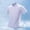 White, variant on COSFO White Men Tshirts Short Sleeve Mesh Workout Shirts Summer Pullover Loose Fit Mock Neck Quarter Zip Tops