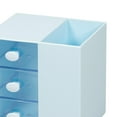 thumbnail image 3 of de Toca Caja de Almacenamiento de Lápices Compartimentos Accesorios Multifunción Suministros de Escritorio Portátil para Oficina Azul Soledad Titular de almacenamiento de pluma, 3 of 10