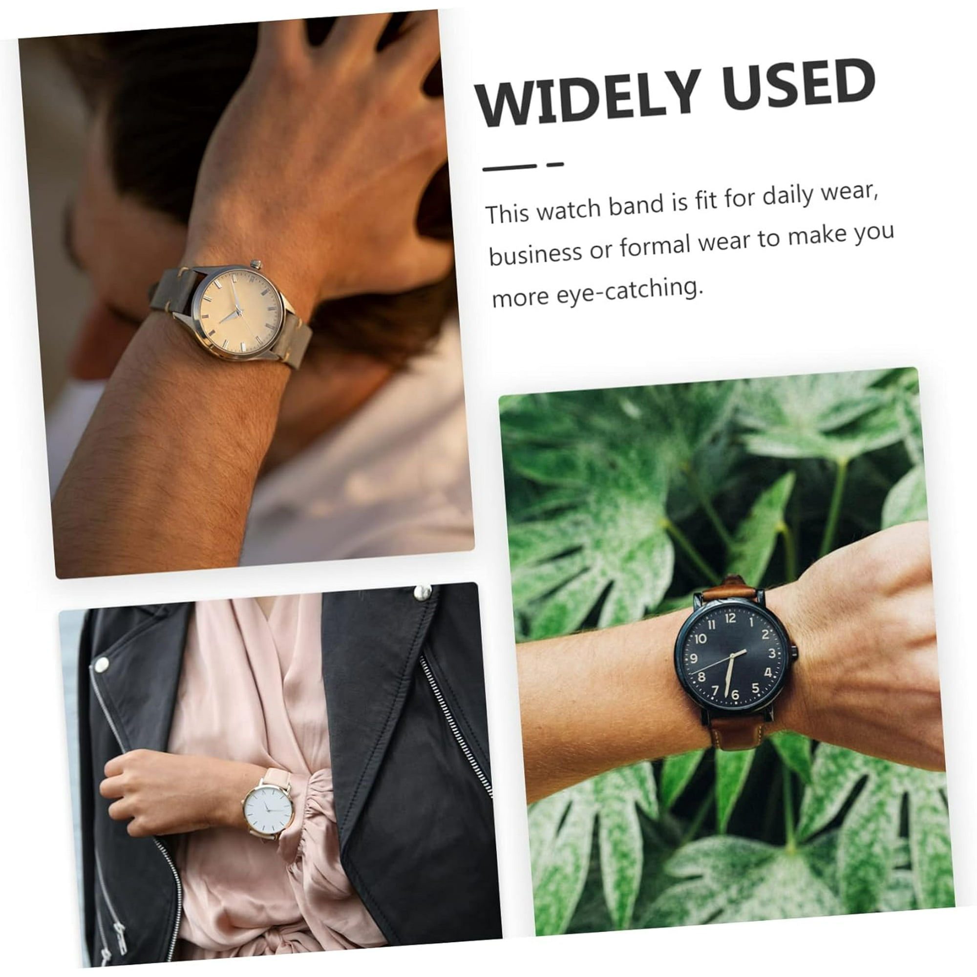 YVE 10 Pcs 20mm Strap Man Watches for Men Replaceable Watchstrap Leather Watch Bands for Men Wear resistant Watch Strap Classic Watches for Men Hombre S2 Component Household Cowhide 0723 Walmart