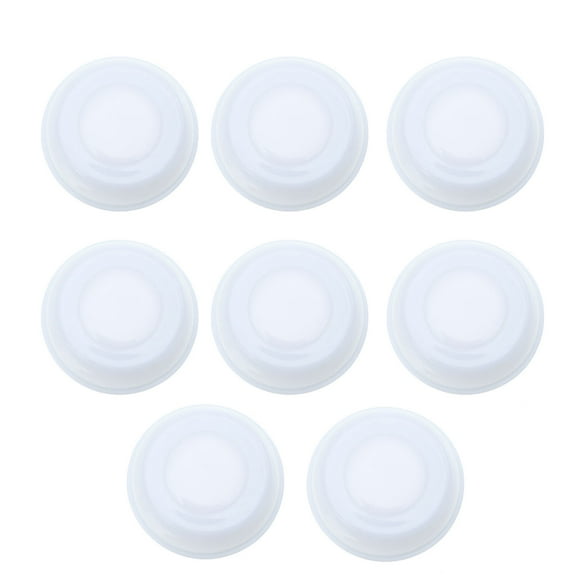 Minkissy 8Pcs Prevent Dust Baby Bottle Caps White Leak-proof Milk Bottle Lid Replacement
