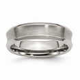 thumbnail image 2 of Titanium Beveled Edge, Concave 6mm Brushed & Polished Band, 2 of 10