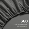 thumbnail image 6 of Superior Egyptian Cotton Deep Pocket 650 TC Sheet Set, Split King, Grey, 6 of 9