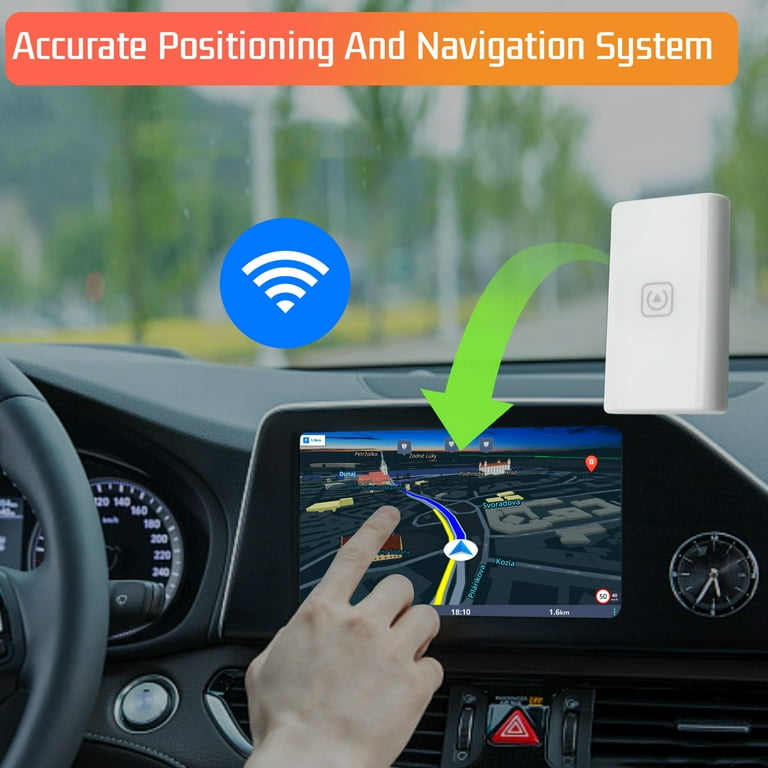 Clearance Sale Wireless Carplay Adapter,Carplay Wireless Adapter Usb For  Factory Wired To Pairr Wireless Carplay,Low Latency,Plug And Play,High  Compatible White One Size 