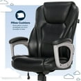 Serta HeavyDuty Bonded Leather Commercial Office Chair with Memory