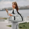 thumbnail image 6 of Rateoe white Moose winter tree Pattern Gym Bag for Women, Duffle Bag for Travel with Wet Pocket, Carry on Weekender Bags for Women, Water Resistant Travel Bag Duffel Bag, 6 of 7