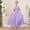 d-257Purple556, variant on HAYIMI Child Elegant Girls Formal Gown Halter Neck Chiffon Long Dress For Party And Events Sleeveless Sweet Dresses