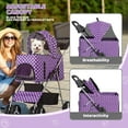 thumbnail image 6 of NALYL Compact Pet Stroller for Small-Medium Dogs/Cats, 4-Wheel Lightweight Umbrella Shaped Portable Puppy Travel Jogger with Breathable Mesh, Cup Holder & Rear Storage, 6 of 11