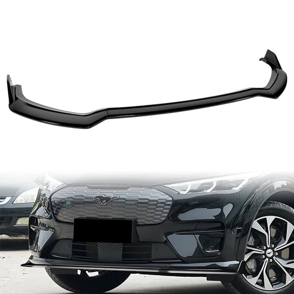 Stay Tuned Performance For 2021-2025 Ford Mustang Mach-E GT Painted Black Front Bumper Body Spoiler Lip
