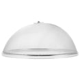 thumbnail image 1 of 1 unid cubierta de comida de acero inoxidable cubierta de comida circular plegable tienda de alimentos para el hogar (diámetro de plata 28 cm), 1 of 6