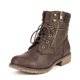 thumbnail image 1 of Botas de combate con cordones DREAM PAIRS marrón talla 8.5, 1 of 9