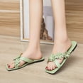 thumbnail image 6 of VerPetridure Women's Summer Sandals Flowers Casual Vacation Open Toe Decorative Solid Flat Beach Slippers, 6 of 6