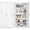 White, variant on Kitchen Pantry Cabinet,71” Metal Tall Pantry Storage Cabinet with Doors and 4 Adjustable Shelves,Kitchen Storage Cabinets White Freestanding Food Cabinet for Pantries, Kitchen, Dining Room