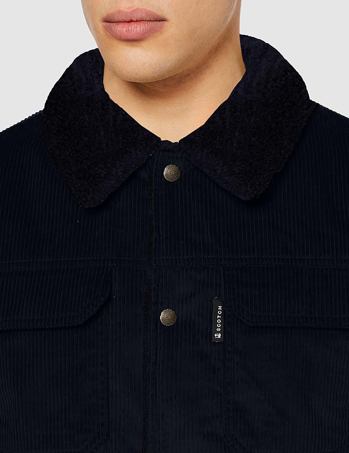 Soda BLUE Corduroy Trucker Jacket 