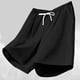 thumbnail image 3 of Mens Pantalones Cortos de Cintura Elástica con Bolsillos Secado Rápido Multi Bolsillo Pantalones de Baño para Hombres, Pantalones de Playa Transpirables con Cordón, 3 of 5