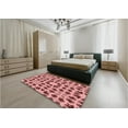 thumbnail image 5 of Ahgly Company Machine Washable Indoor Rectangle Transitional Pastel Pink Area Rugs, 7' x 9', 5 of 7
