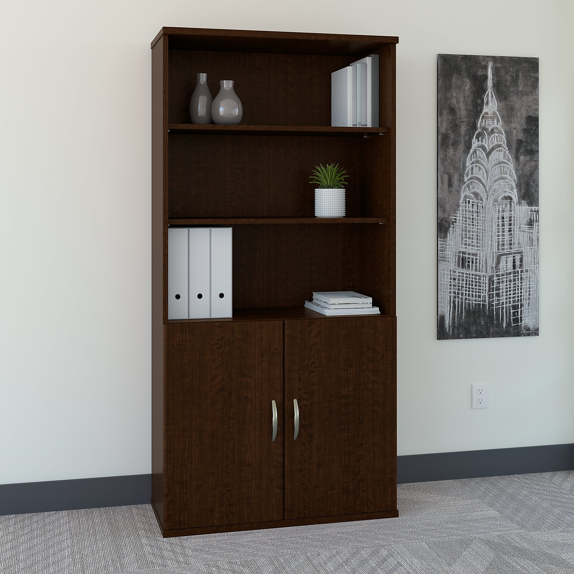 Bush Business Furniture Series C Office Bookcase - 36W 5