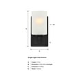 thumbnail image 4 of Designers Fountain Carmine 1 Light Matte Black Wall Sconce Light, D239M-1B-MB, 4 of 4